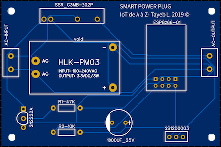 PCB vue d'en haut